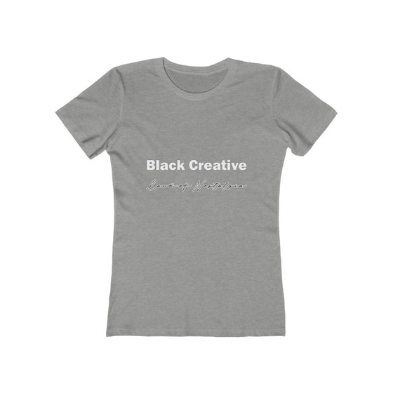 Land of Nostalgia Women's Black Creative The Boyfriend Tee