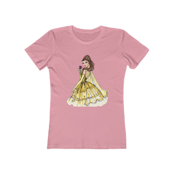 Land Of Nostalgia Disney Princess Bell Women's The Boyfriend Tee