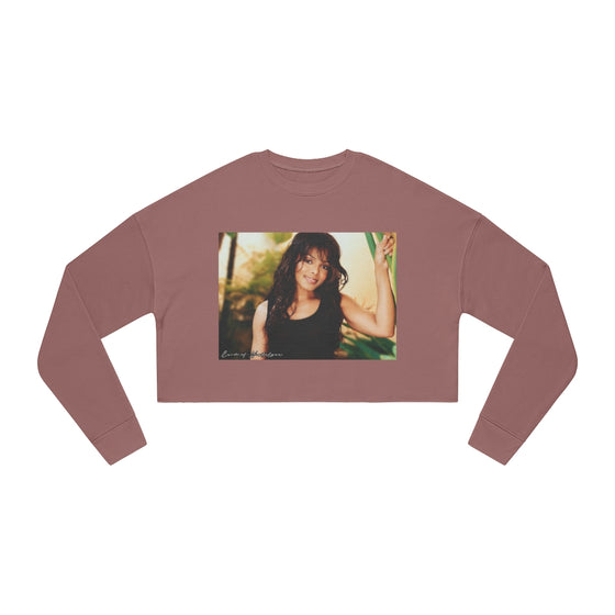 Land of Nostalgia Janet Jackson Classic Vibrational Women's Cropped Sweatshirt