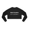 Land of Nostalgia Black Creative Women's Cropped Sweatshirt