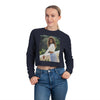 Land of Nostalgia Janet Jackson Natural Vibration Women's Cropped Sweatshirt