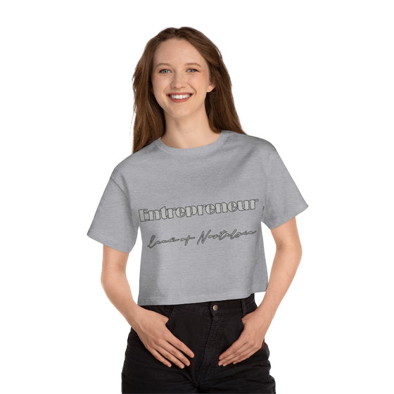 Land of Nostalgia Entrepreneur Champion Women's Heritage Cropped T-Shirt