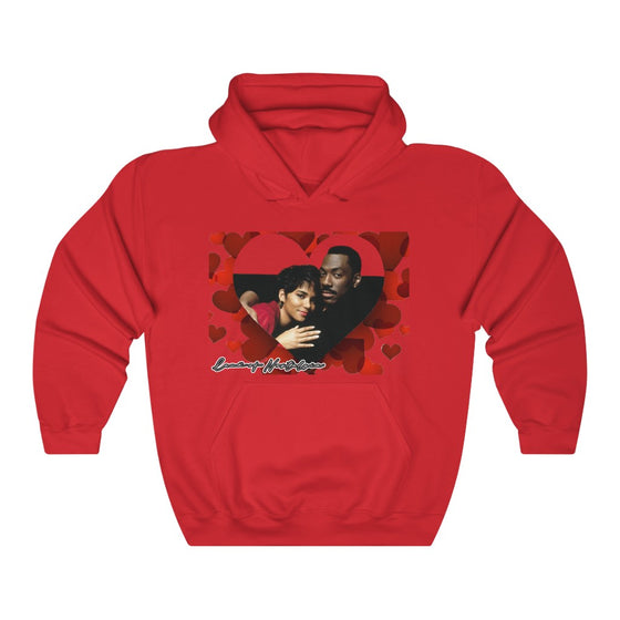 Land of Nostalgia Eddie & Halle Berry Vintage Vibration Unisex Heavy Blend™ Hooded Sweatshirt