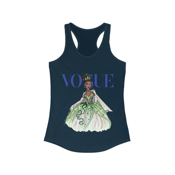 Land of Nostalgia Women's Vogue Disney Princess Tiana Ideal Racerback Tank