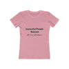 Land of Nostalgia Successful People Execute Women's The Boyfriend Tee