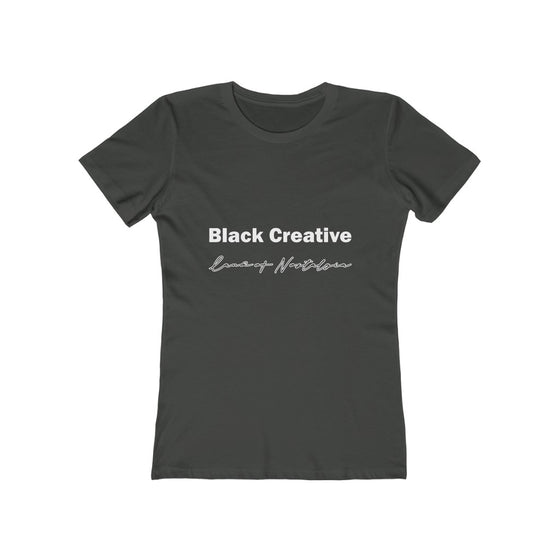 Land of Nostalgia Women's Black Creative The Boyfriend Tee