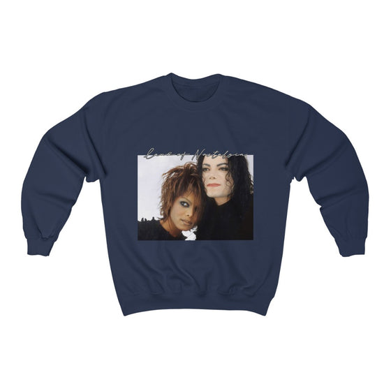 Land of Nostalgia Janet & Michael Vintage Scream Unisex Heavy Blend™ Crewneck Sweatshirt