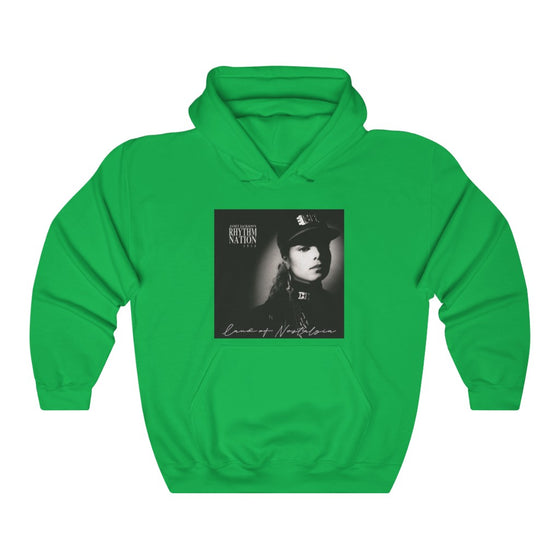 Land of Nostalgia Janet Jackson Classic Rhythm Nation Cover Unisex Heavy Blend™ Hooded Sweatshirt