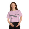 Land of Nostalgia Successful People Execute Champion Women's Heritage Cropped T-Shirt