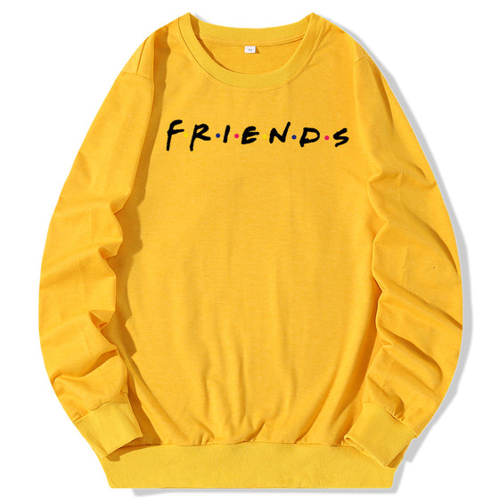 Land of Nostalgia Long Sleeve Women's Pullover Friends Print Design Sweater