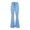 Land of Nostalgia High Stretch Wide Leg Casual Women's Flared Trousers Jeans