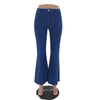 Land of Nostalgia High Waisted Wide Leg Women's Trousers Denim Flared Jeans