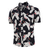 Land of Nostalgia Men's Casual Summer Floral Beach Short Sleeve Shirts Tee