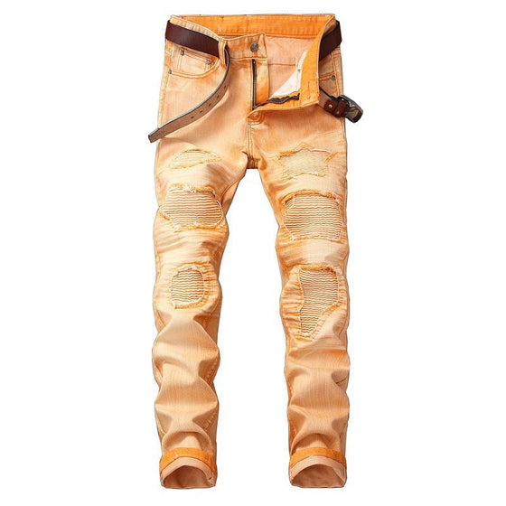 Land of Nostalgia Distressed Acid-Wash Jeans (Ready to Ship)