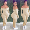 Land of Nostalgia Long Sleeve Off Shoulder Women's Sexy Backless Jumpsuit (Ready to Ship)