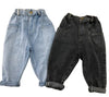 Land of Nostalgia Toddler Children Boys Girls Loose Casual Cotton Denim Trousers Pants Jeans (2-6Y)