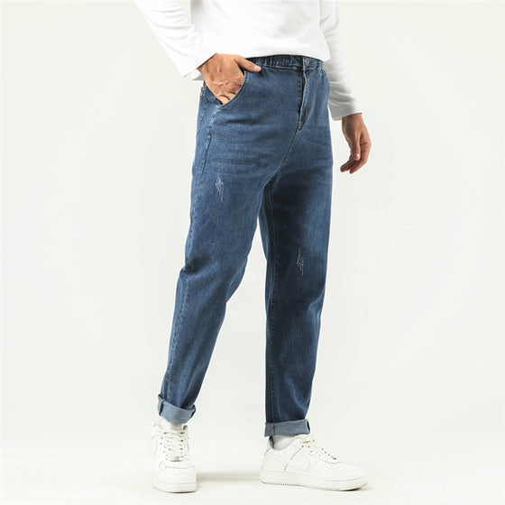 Land of Nostalgia Straight Leg Men's Trousers Vintage Denim Jeans