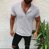 Land of Nostalgia Men's New Fashion Summer Short Sleeve V-neck Tee