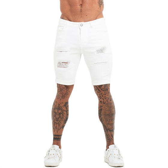 Land of Nostalgia Men's Skinny Denim Summer Shorts