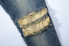Land of Nostalgia Slim Fit Distressed Men's Ripped Trousers Denim Jeans