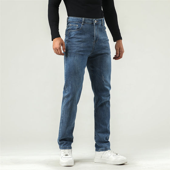 Land of Nostalgia Men's Pantalones Blue Denim Jeans Trousers Pants