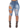 Land of Nostalgia High Stretch Skinny Denim Women's Ripped Pants Jeans Shorts