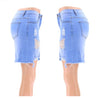 Land of Nostalgia Low Waist Women's Sexy Skinny Ripped Denim Jeans Skirts