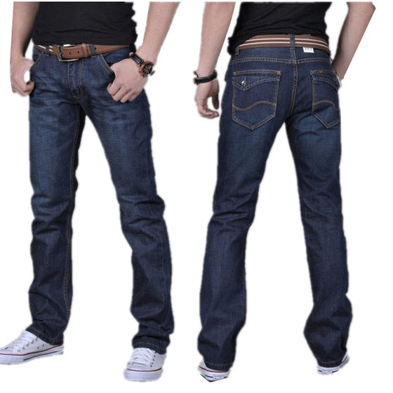 Land of Nostalgia Loose Casual Regular Trousers Straight Men's Denim Jeans