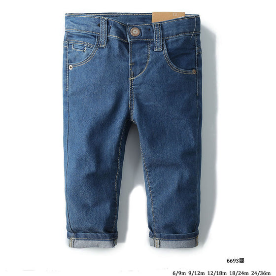 Land of Nostalgia Toddler Boys Girls Casual Slim Fit Cotton Denim Jeans (0-3T)