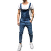 Land of Nostalgia Denim Man Jean Overalls Ripped Trousers Men Jeans Jumpsuit