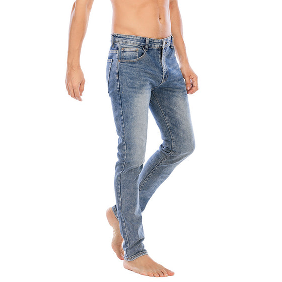 Land of Nostalgia Men's Skinny Trousers Slim Fit Denim Jeans