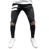 Land of Nostalgia Men's Distressed Slim Fit Stretch Ripped Jeans