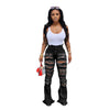 Land of Nostalgia High Waist Flare Bell Bottom Women's Ripped Jeans