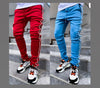 Land of Nostalgia Men's Trousers Striped Muscle Sports Jogger Pants