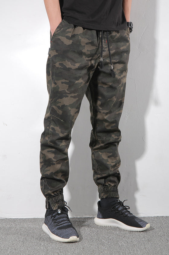 Land of Nostalgia Men's Fashion Outdoor Trousers Casual Cargo Camouflage Pants