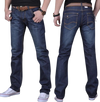 Land of Nostalgia Men's Straight Regular Casual Trousers Thin Denim Jeans