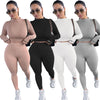 Land of Nostalgia Two Pieces Long Sleeve Tracksuit Women's Sexy Jumpsuit Set