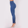 Land of Nostalgia High Waist Elastic Pantalones Women's Bandage Denim Jeans Trousers