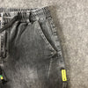 Land of Nostalgia Men's Skinny Trousers Denim Pencil Pants Jeans