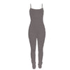 Land of Nostalgia Sleeveless Stacked Ruched Jumpsuit Women's Jogger Pants