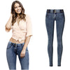 Land of Nostalgia Low Waist Elastic Denim Trousers Women's Skinny Fit Jeans