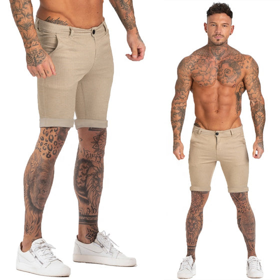 Land of Nostalgia Stretch Trousers Slim Fit Men's Chino Shorts