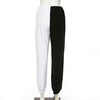 Land of Nostalgia High Waist Wide Leg Pleated Stitching Women's Korean Style Trousers Jogger Pants