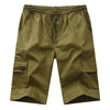 Land of Nostalgia Men's Casual Military Cotton Cargo Pants Summer Beach Shorts