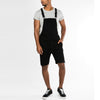 Land of Nostalgia Black Casual Skinny Pants Men's Denim Jeans Overalls