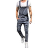 Land of Nostalgia Men's Overall Pants Trousers Ripped Jumpsuit Jeans