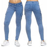 Land of Nostalgia Low Waist Trousers Women's Skinny with Side Pockets Denim Slim Jeans
