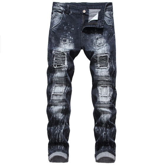 Land of Nostalgia Men's Urban Distressed Jeans (Ready to Ship)