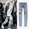 Land of Nostalgia Men's Skinny Trousers Denim Pants Straight Jeans