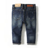 Land of Nostalgia Boys Toddler dark Blue Slim Fit Cotton Denim Pants Jeans (0-8T)